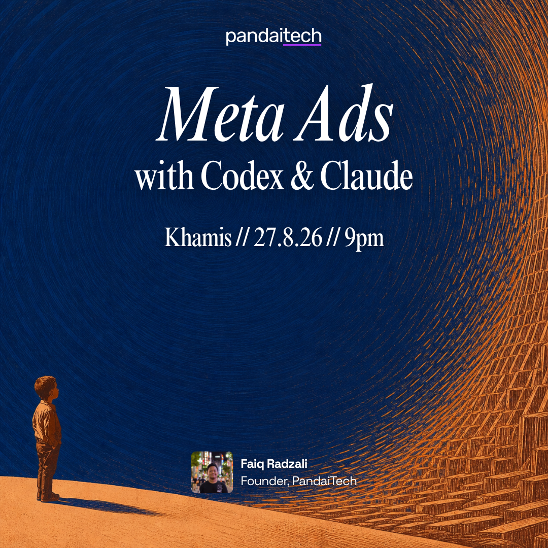Poster kelas Meta Ads with Codex and Claude bersama Faiq Radzali pada 27 Ogos 2026, jam 9 malam